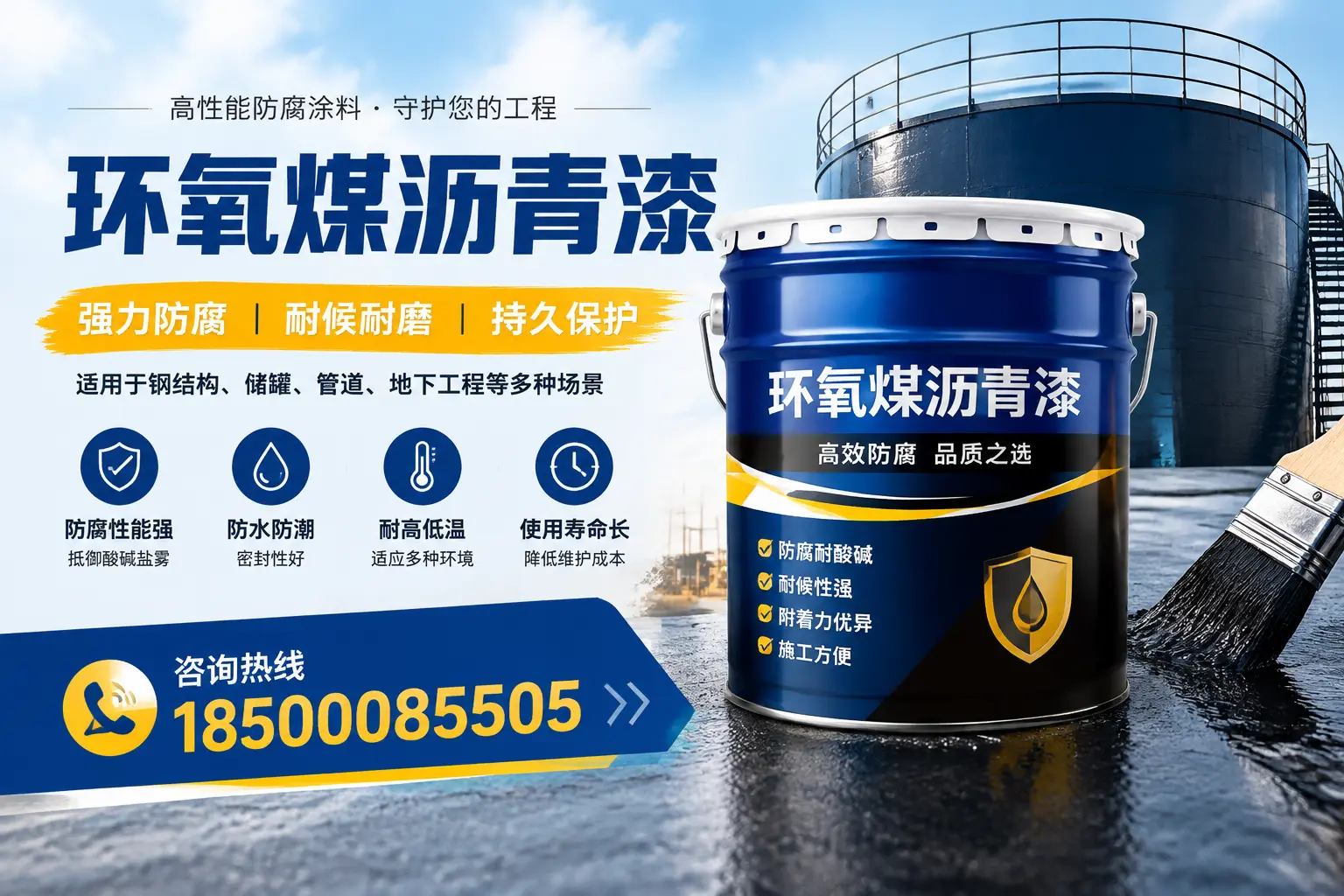 环氧煤沥青漆在工业中的应用，和田企业的选择